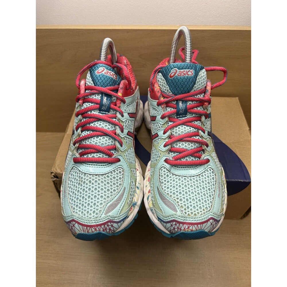 ASICS Gel Kayano 21 Shoes Womens Size 7 Mint Green Pink Athletic Running Sneaker - Picture 5 of 13
